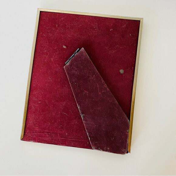 VINTAGE Antiqued Yellow Gold Basic Modern Metal Photo Picture Frame Y2K 90s - Picture 4 of 6